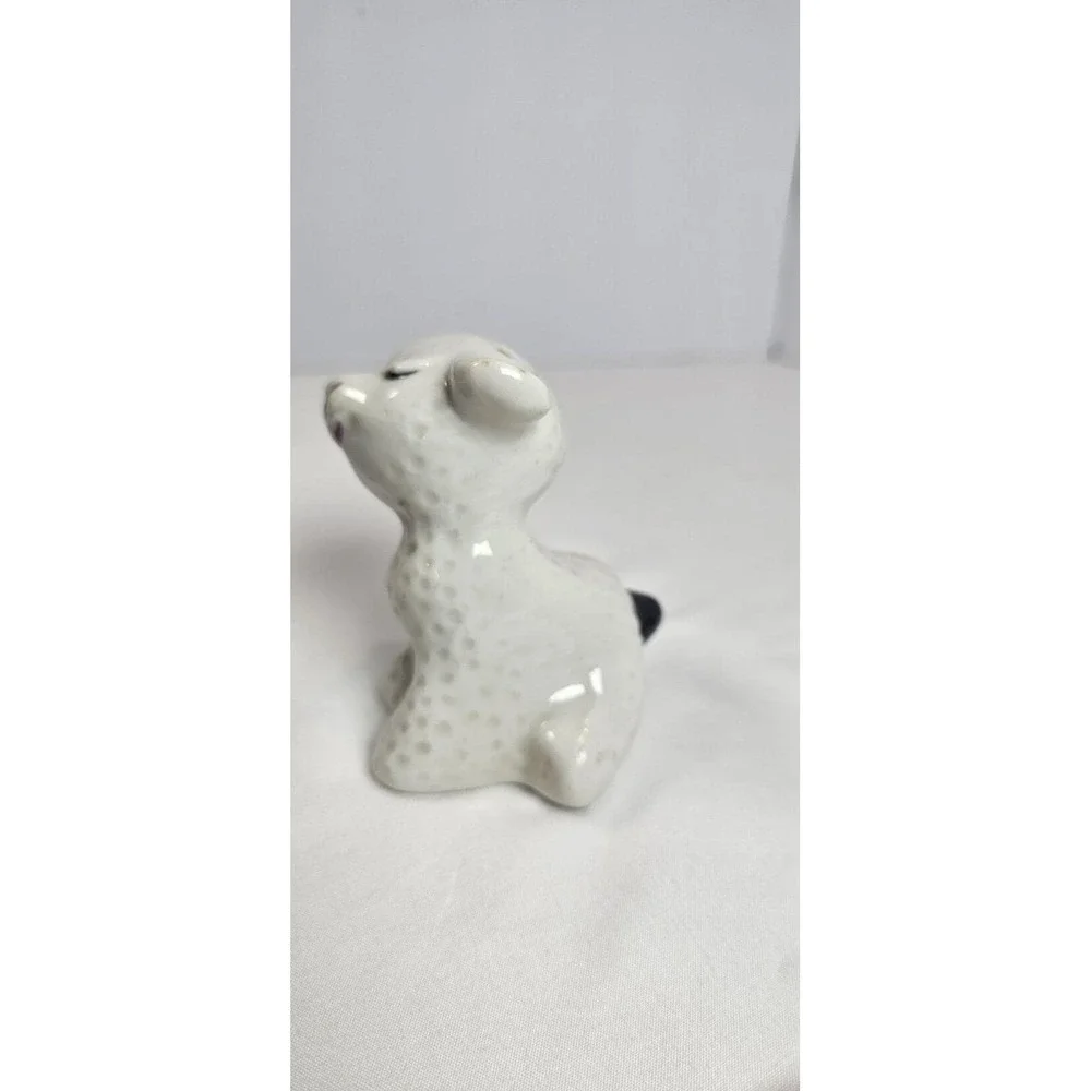 Van Tellingen Lamb Hugger Salt Shaker Missing The Girl‎ Pepper Vintage Ceramic